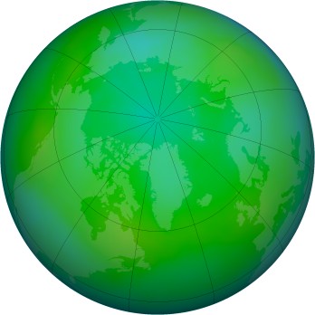 Arctic ozone map for 2011-07